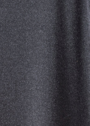 cashmere raglan sleeve scrunch neck dress