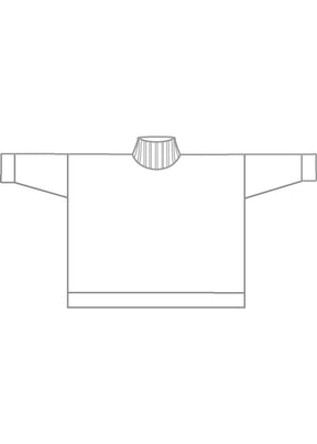 cashmere wide roll neck - long