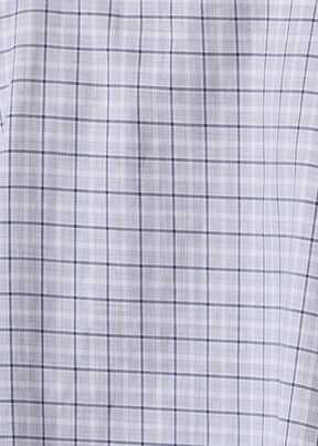 cotton slim a-line scrunch neck shirt with stepped insert - long