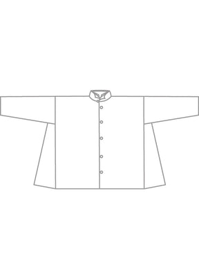 cotton side panelled two collar shirt - mid plus