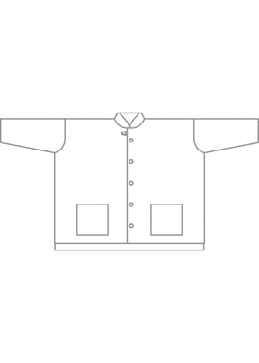 cotton wide longer back mandarin jacket - long