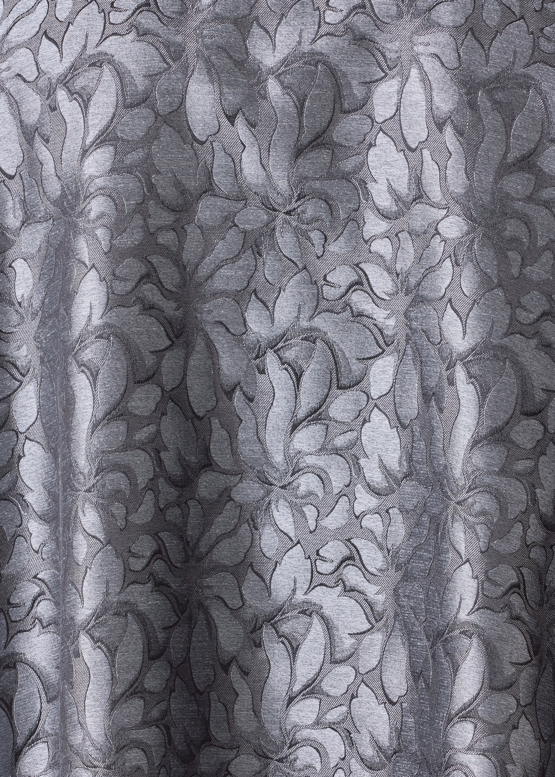silk wide a-line jacket with chinese collar - long