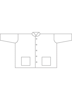 alpaca wool mix wide mandarin jacket - long