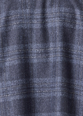 alpaca wool mix wide mandarin jacket - long