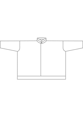 silk wide longer back double stand collar shirt - mid plus