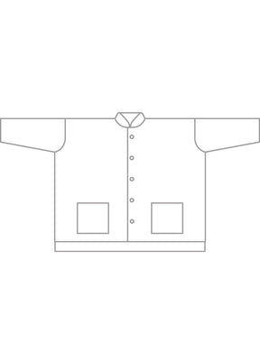 cashmere silk wool mix wide longer back mandarin jacket - long