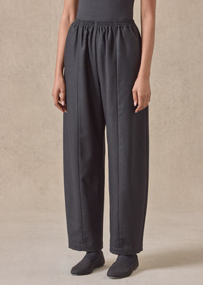 wool / silk tulip trouser (black)