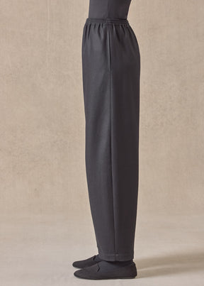 wool / silk tulip trouser (black)