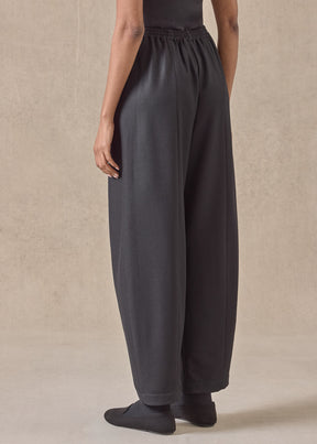 wool / silk tulip trouser (black)