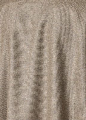 silk superfine wool mix wide a-line mandarin jacket - long plus