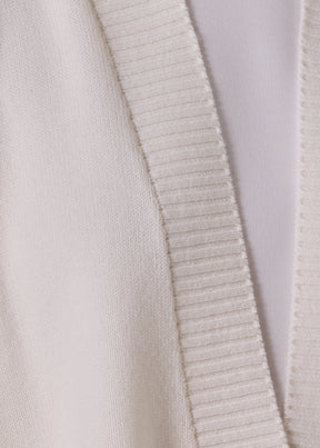 cashmere a-line sleeveless deep v-neck sweater - mid plus