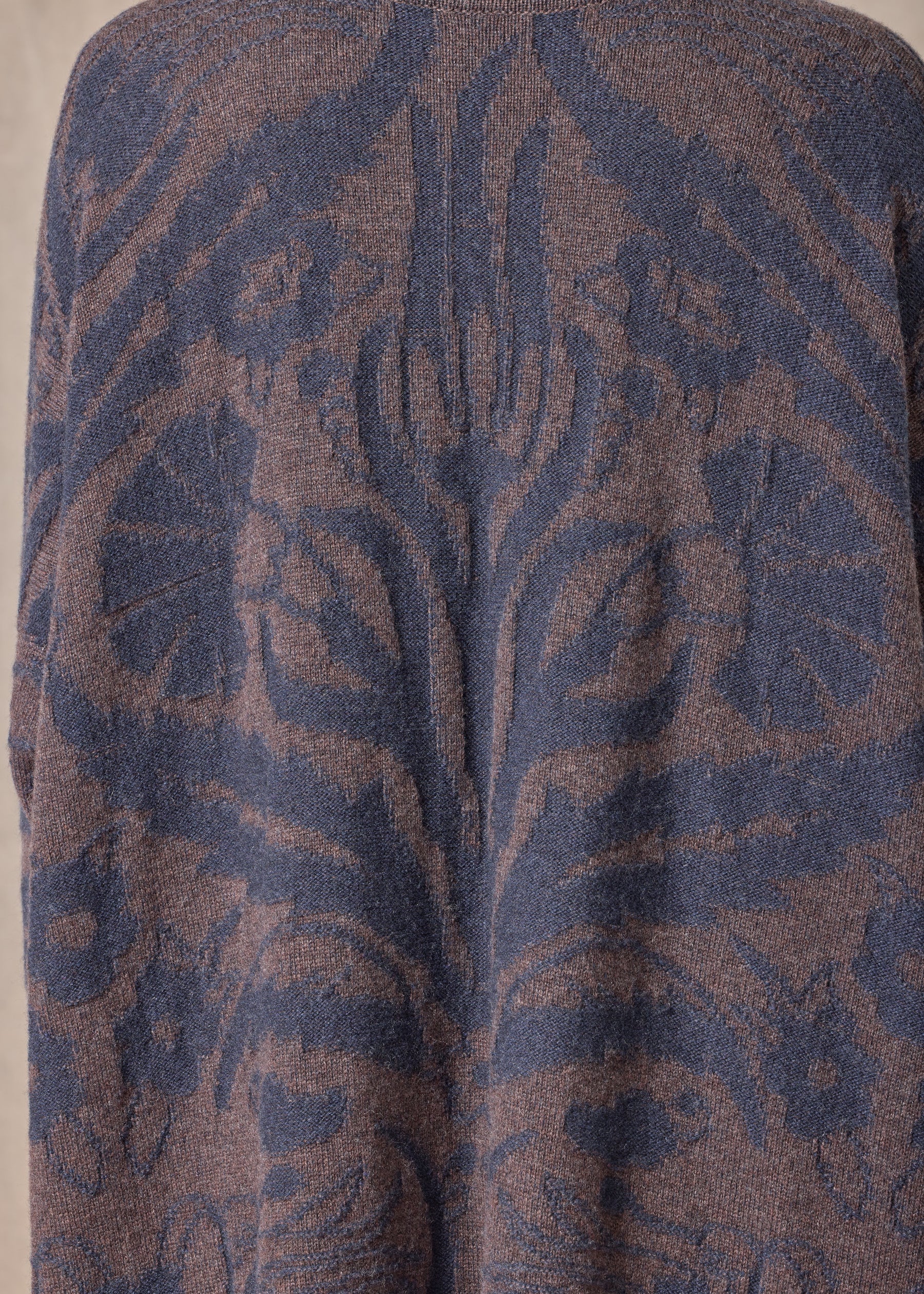 cashmere wide a-line round neck dress