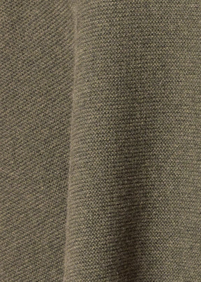cashmere slim sleeve monks top - long