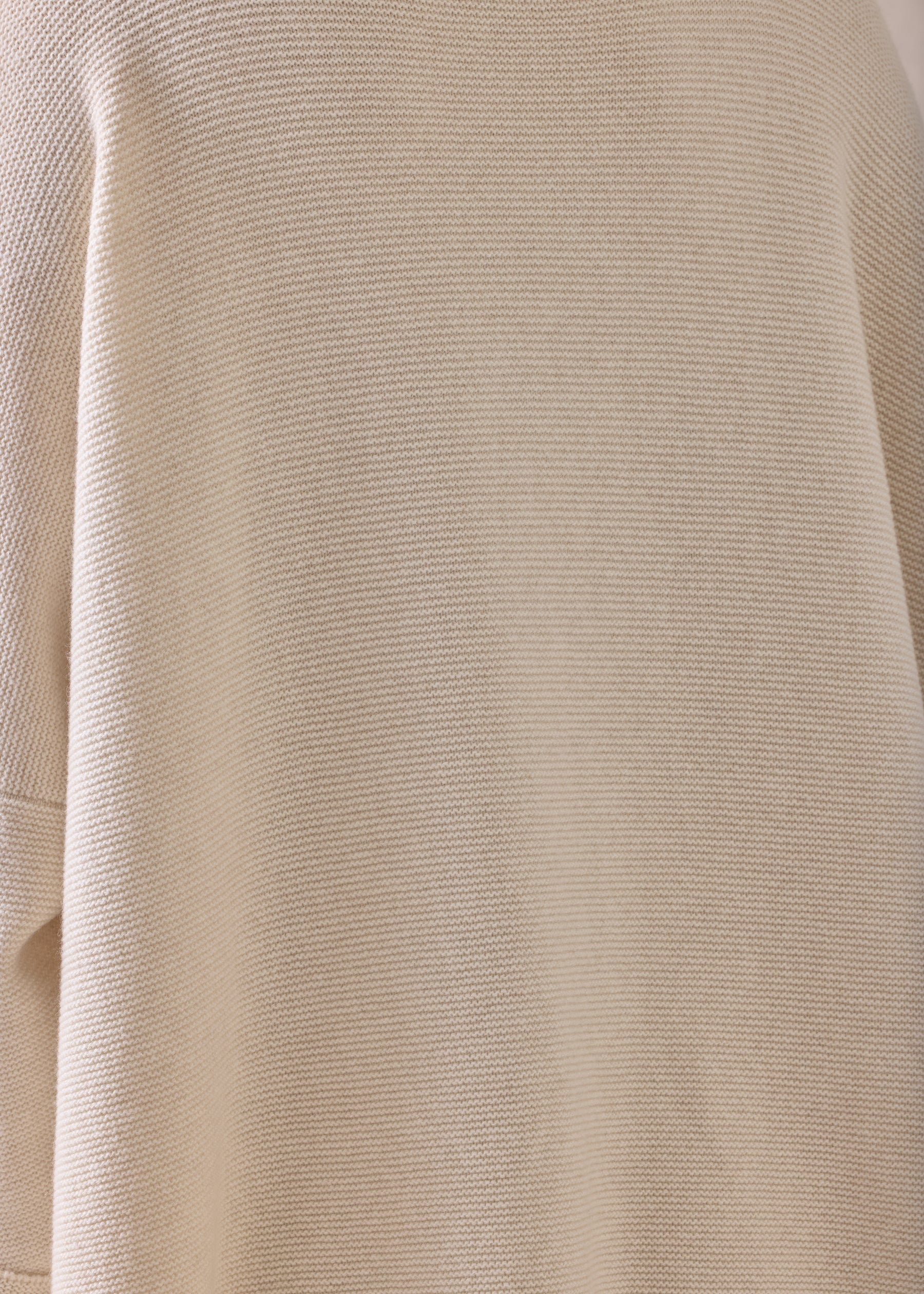 cashmere slim sleeve monks top - long