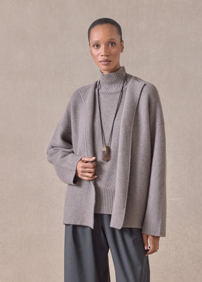 cashmere small jacket coat cardigan- short