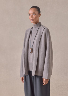 cashmere small jacket coat cardigan- short