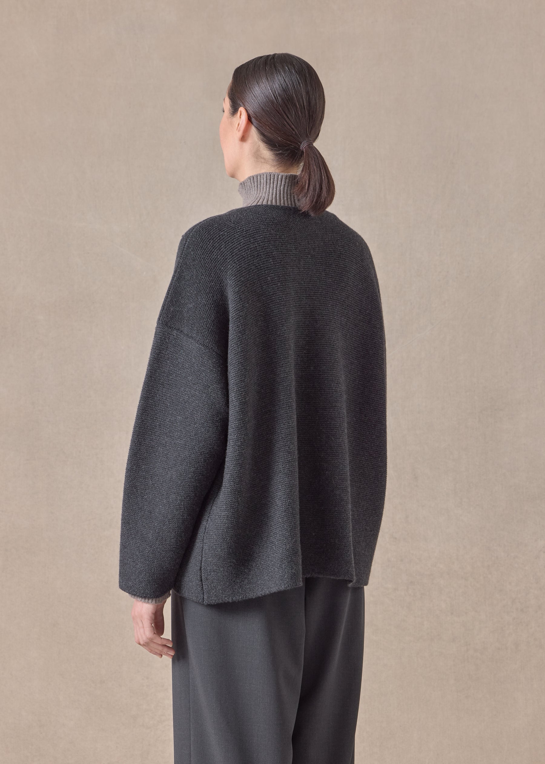 cashmere small jacket coat cardigan- short