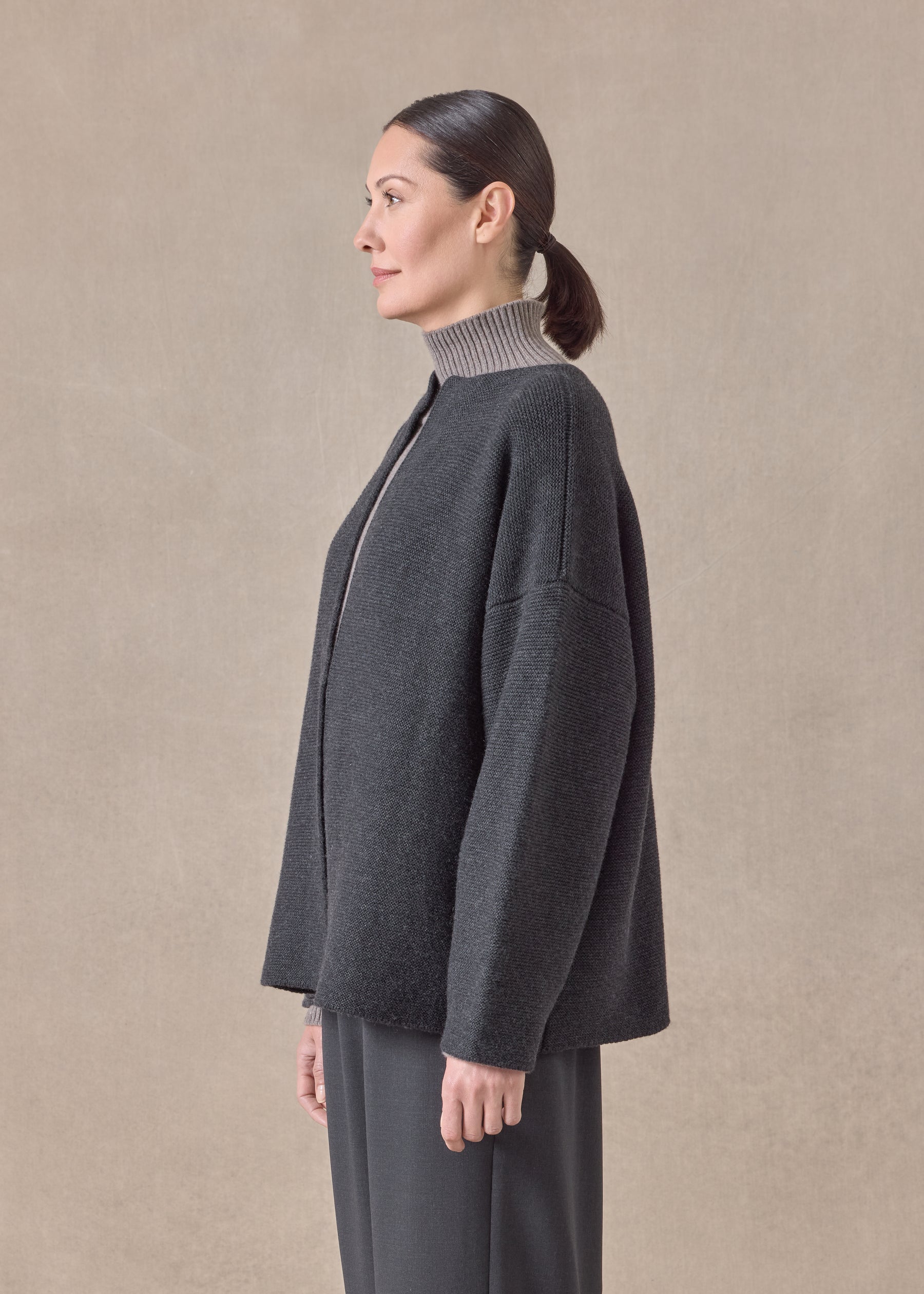 cashmere small jacket coat cardigan- short