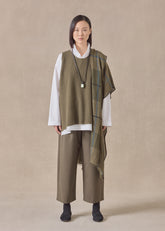cashmere a-line sleeveless round neck - mid plus