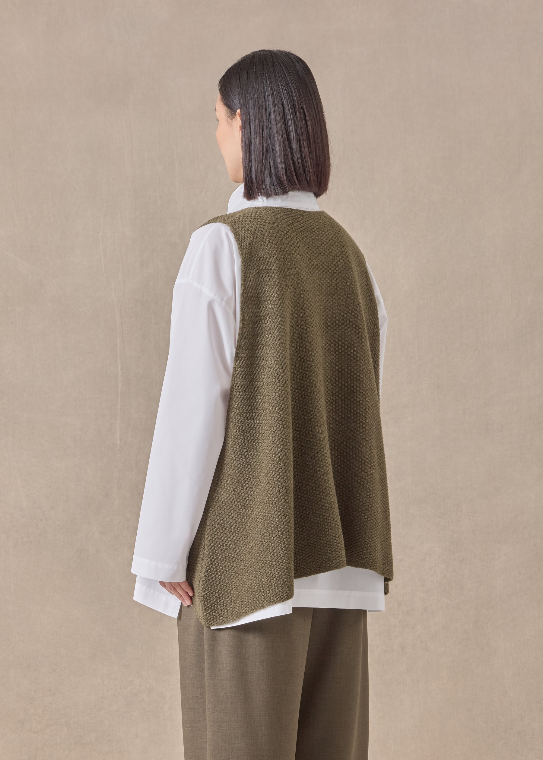 cashmere a-line sleeveless round neck - mid plus