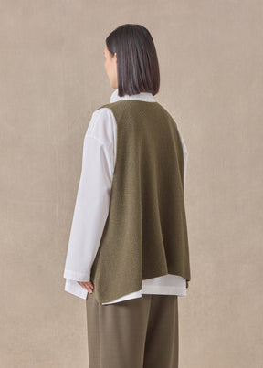 cashmere a-line sleeveless round neck - mid plus