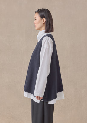 cashmere a-line sleeveless round neck - mid plus