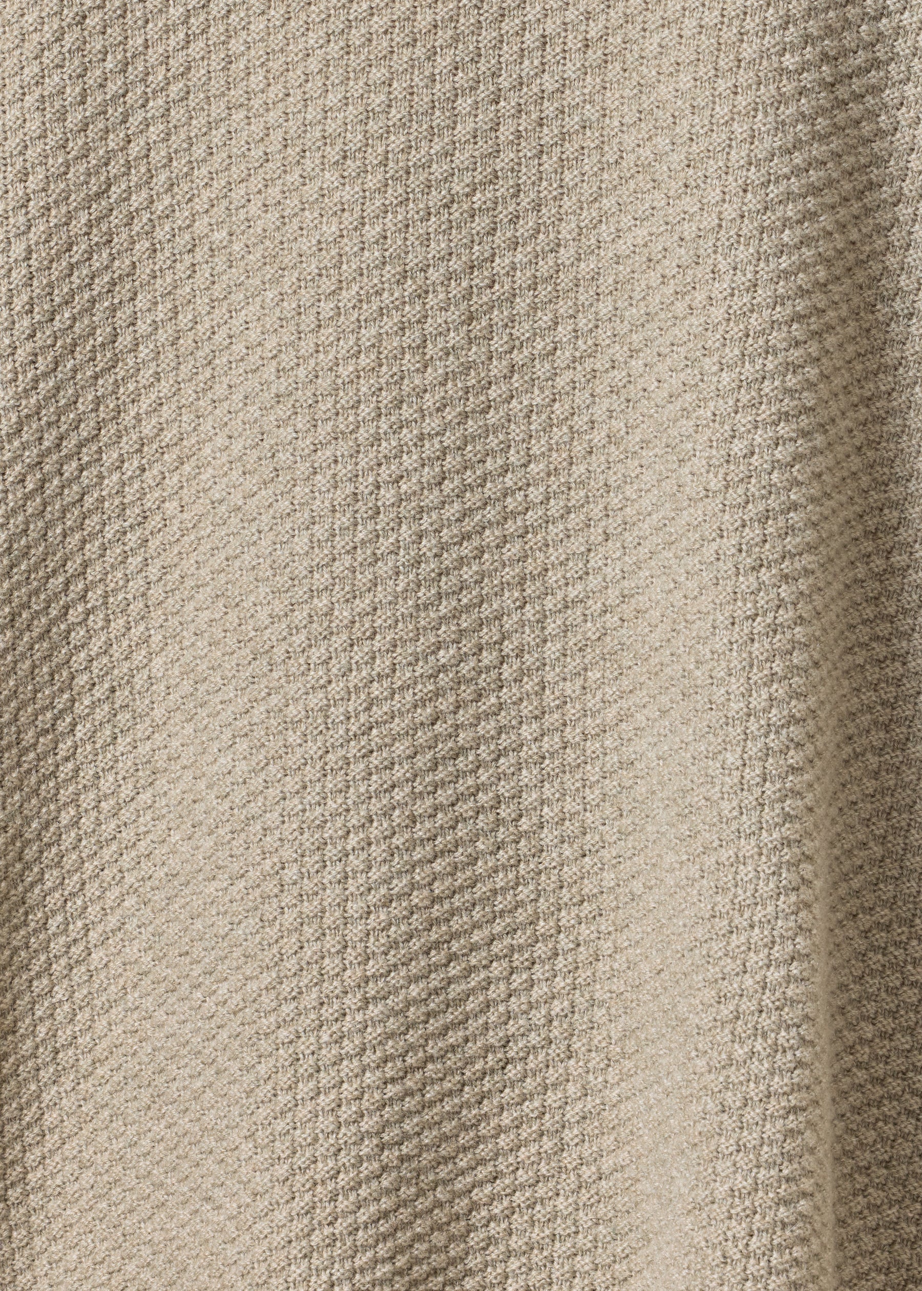 cashmere square 3/4 sleeve  top - long