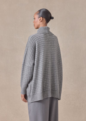 cashmere roll neck sweater - mid plus