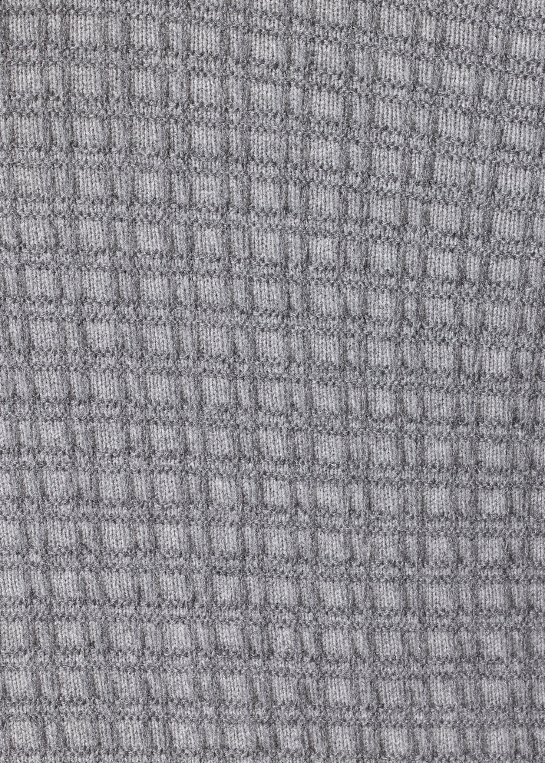 cashmere slim sleeve funnel neck - long