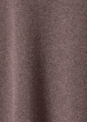 cashmere slim sleeve raw edge scrunch neck - mid plus