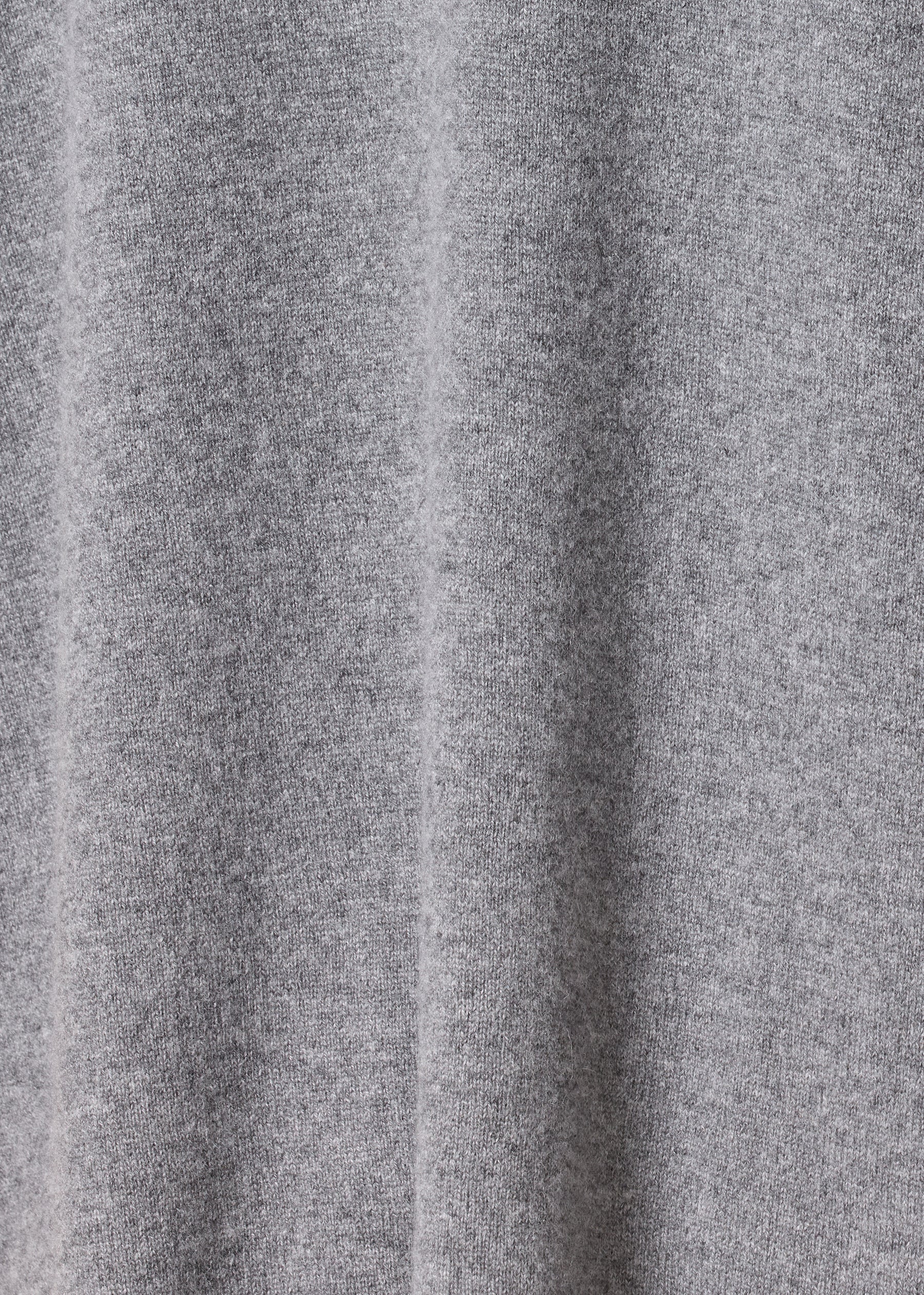 cashmere slim sleeve raw edge scrunch neck - mid plus