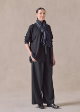 cashmere raglan sleeve round neck sweater - long
