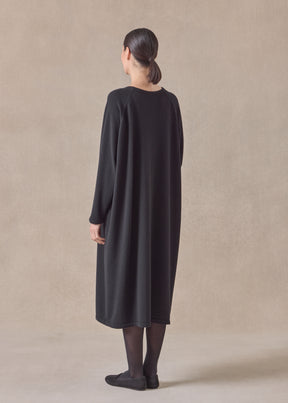 cashmere raglan sleeve round neck dress