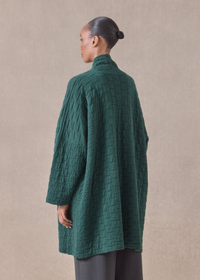 cashmere scrunch shawl collar cardigan - long plus