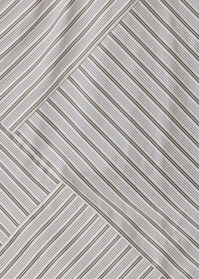 cotton wide a-line shirt with collar - long (patchwork)