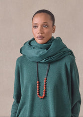 cashmere large scarf (spruce)