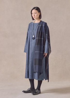 cotton chinese imperial scoop neck dress
