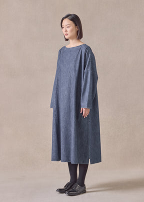cotton chinese imperial scoop neck dress