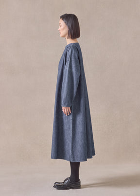 cotton chinese imperial scoop neck dress