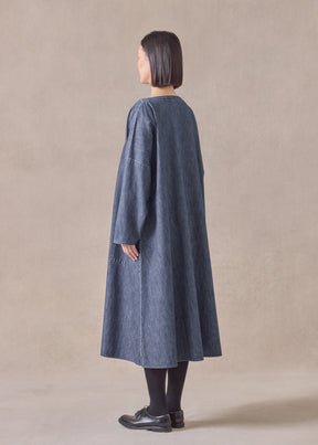 cotton chinese imperial scoop neck dress
