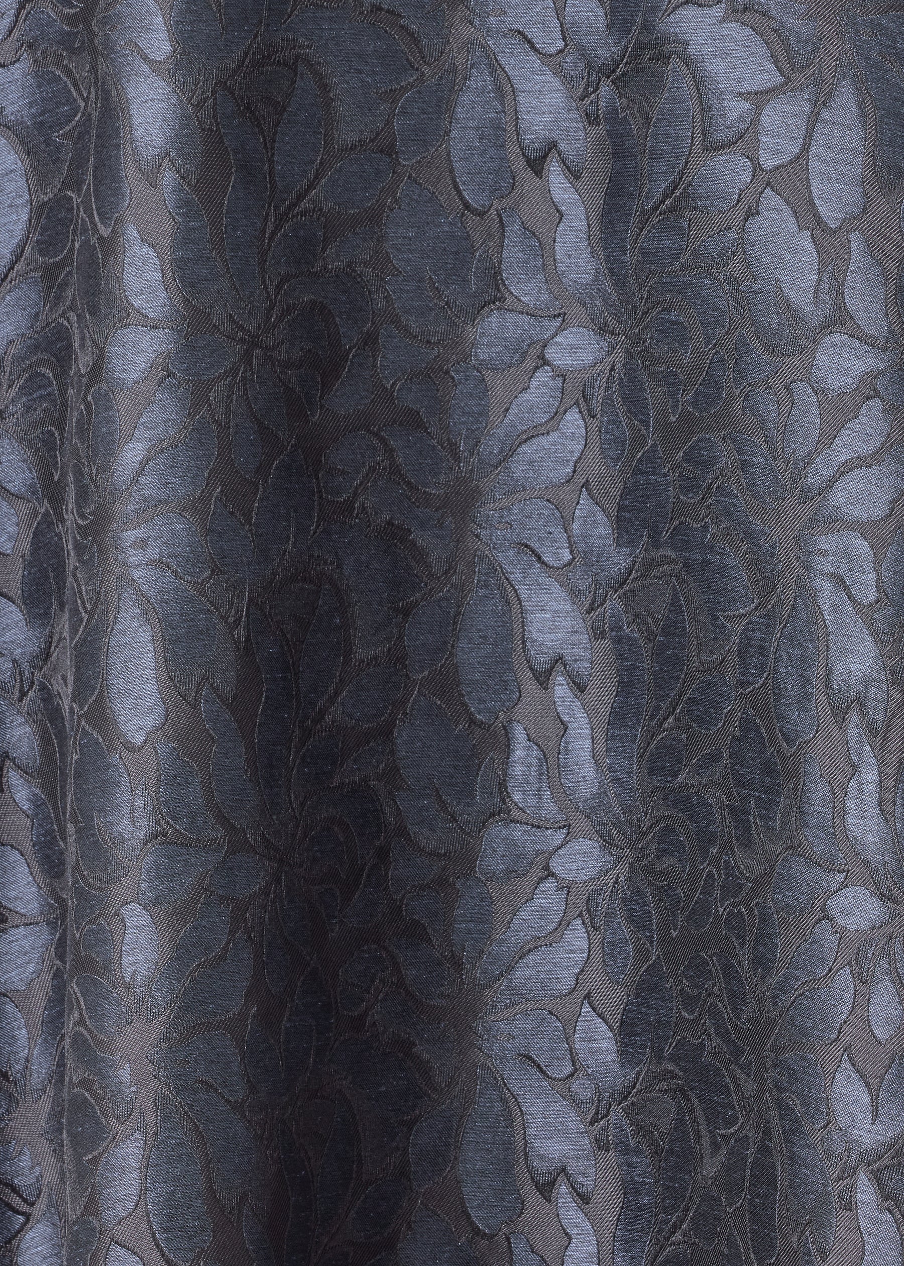 silk wide a-line jacket with chinese collar - long