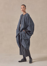 alpaca wool mix cocoon coat
