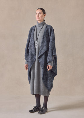 alpaca wool mix cocoon coat