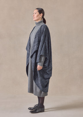 alpaca wool mix cocoon coat