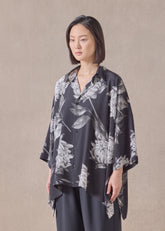 silk dps short sleeve shirt with collar - mid plus (monochrome)