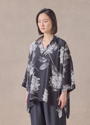 silk dps short sleeve shirt with collar - mid plus