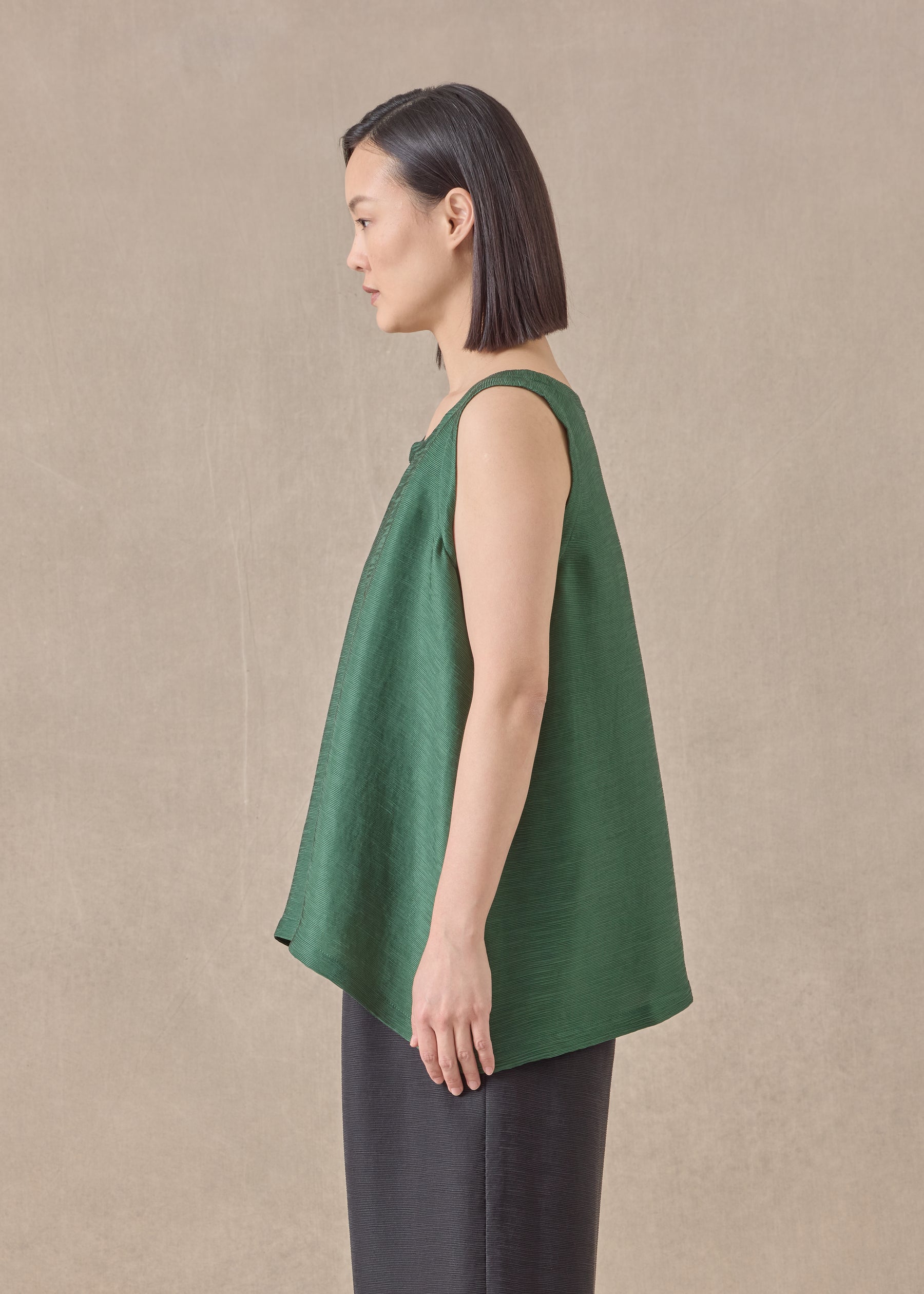 silk a-line shell - mid plus