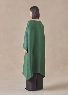 silk wide a-line scoop neck dress