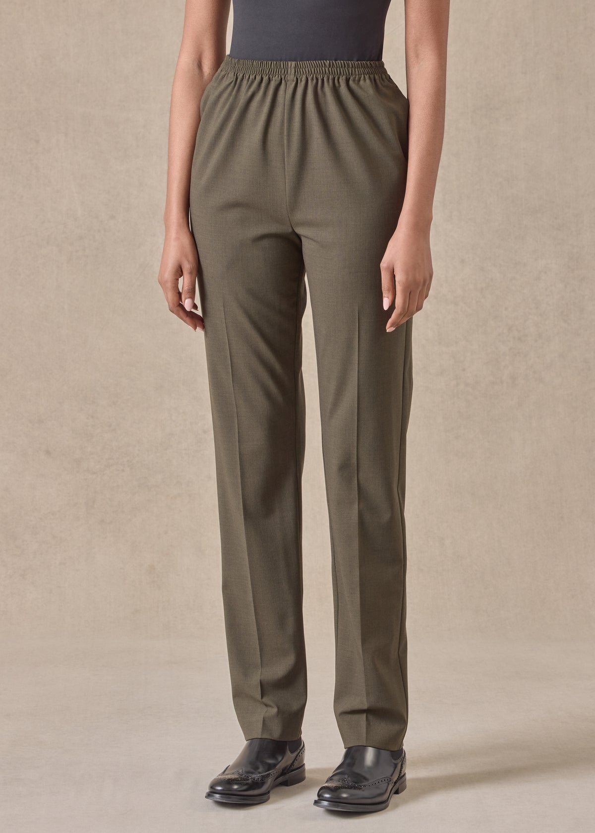 wool stretch narrow trouser