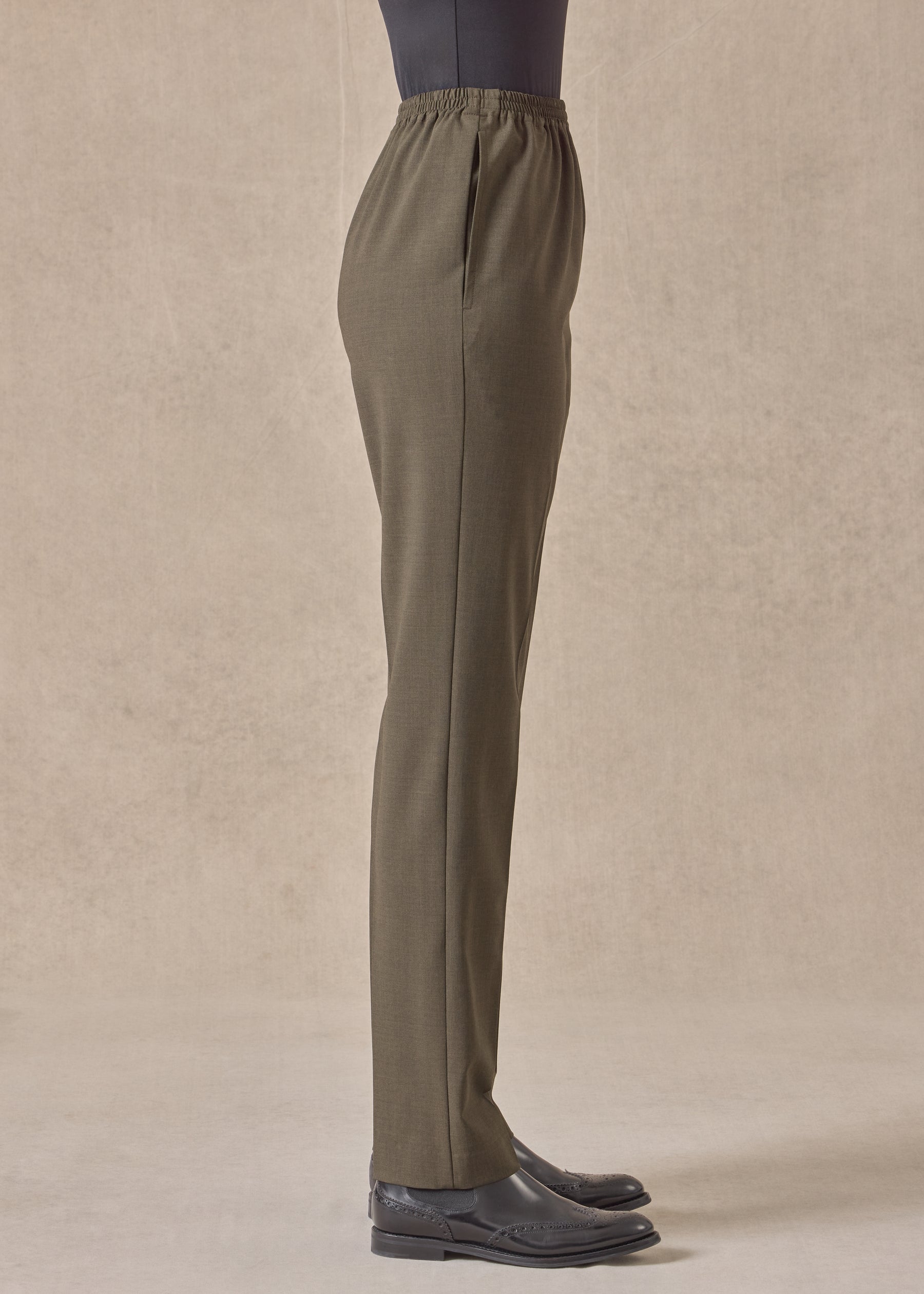 wool stretch narrow trouser